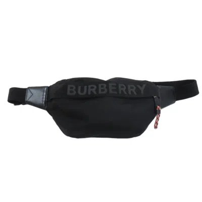 Pre-owned Burberry Black Nylon Fanny Pack Sling Bag ()