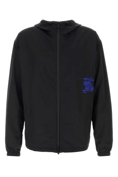 BURBERRY BLACK NYLON JACKET