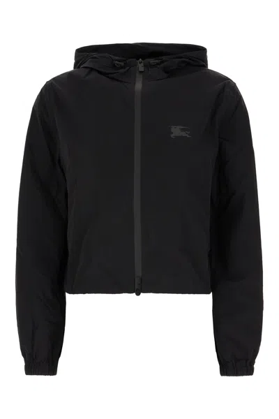 BURBERRY BLACK NYLON JACKET
