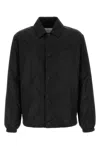Burberry Nylon Jacket With Collar And Elastic Cuffs In Black