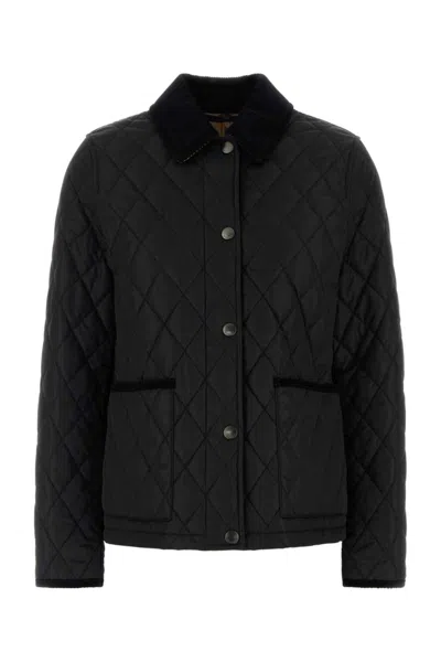 BURBERRY BLACK NYLON JACKET
