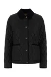 Burberry Women Black Nylon Jacket In Black