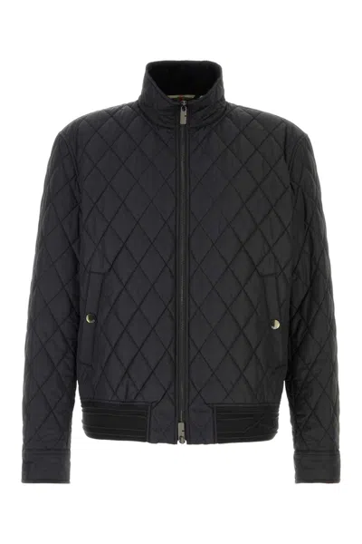 BURBERRY BLACK NYLON JACKET