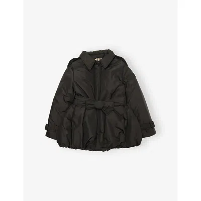 Burberry Kids' Black Padded Nylon Coat 4-14