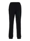 Burberry Black Pants With Elastic Waist And Logo Lettering On The Side In Cotton In Black