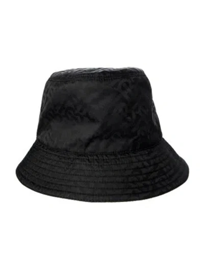 Pre-owned Burberry Black Patterned Bucket Hat