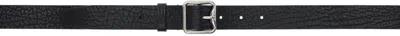 Burberry Black Pebble Grained Belt