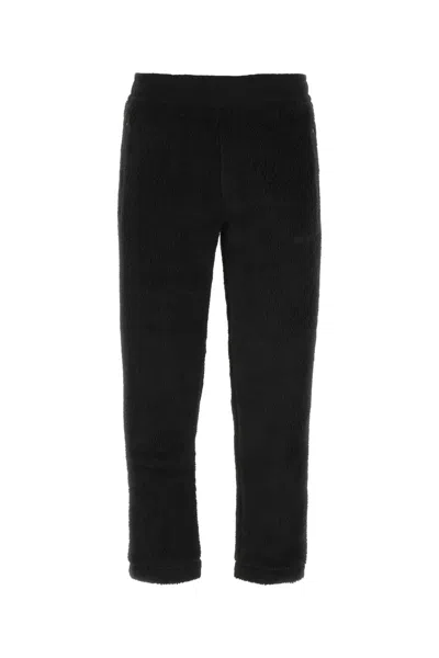 Burberry Black Pile Joggers In A1189