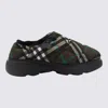 Burberry Men Check Nylon-blend Pillow Mule In Black