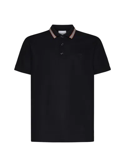 Burberry Black Piquet Polo Shirt