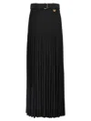 Burberry Crepe Jersey Maxi Skirt Skirts Black In Black