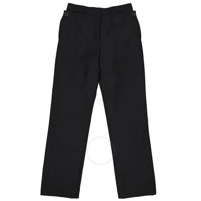 Burberry Black Pocket Detail Wool Mohair Tailored Trousers