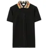 Burberry Men Short Sleeves Polo Cody In Black