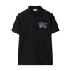 Burberry Evan Ekd Check Cotton Polo Shirt Clothing In Black