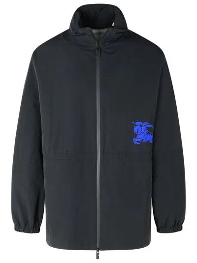 Burberry Black Polyamide Raincoat