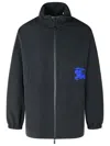 Burberry Black Polyamide Raincoat In Black