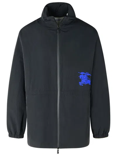 BURBERRY BURBERRY BLACK POLYAMIDE RAINCOAT
