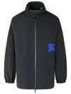 Burberry Black Polyamide Raincoat In Black