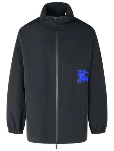 BURBERRY BURBERRY BLACK POLYAMIDE RAINCOAT