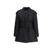 Burberry Berryhill Belted Padded Car Coat In Black