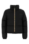 Burberry Black Polyester Down Jacket In Black