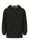Burberry Black Polyester Sports Jacket In Green