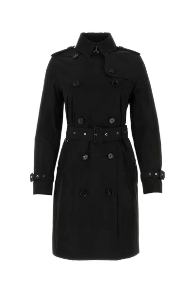 BURBERRY BURBERRY BLACK POLYESTER TRENCH COAT