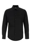 Burberry Long Sleeve Tailored Poplin Shirt In Black