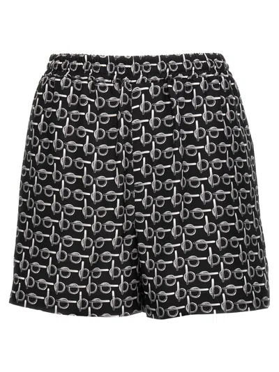 BURBERRY BLACK PRESS SHORTS