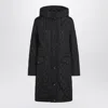 Burberry Quilted Hooded Jacket With Drawstring-waist In Black
