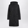 Burberry Quilted Hooded Jacket With Drawstring-waist In Black