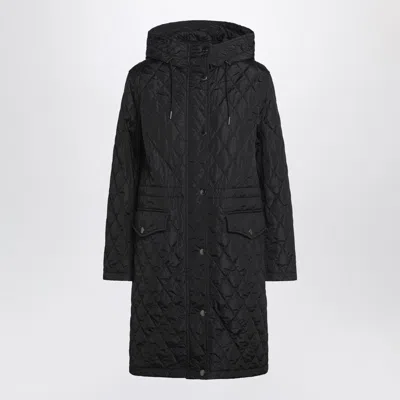BURBERRY BURBERRY BLACK QUILTED NYLON COAT