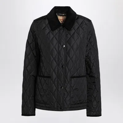 BURBERRY BLACK QUILTED NYLON JACKET