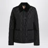 Burberry Check Lining Quilted Nylon Dorset Jacket In Black
