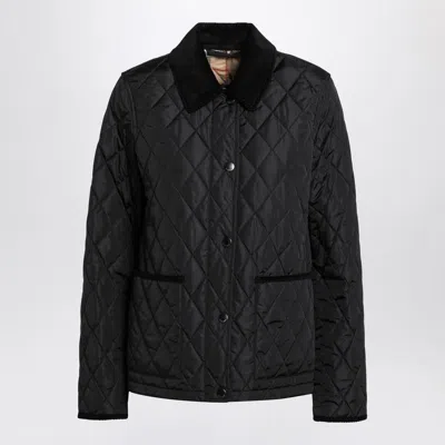 BURBERRY BURBERRY  BLACK QUILTED NYLON JACKET