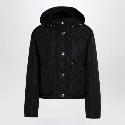 Burberry Black Quilted Nylon Parka