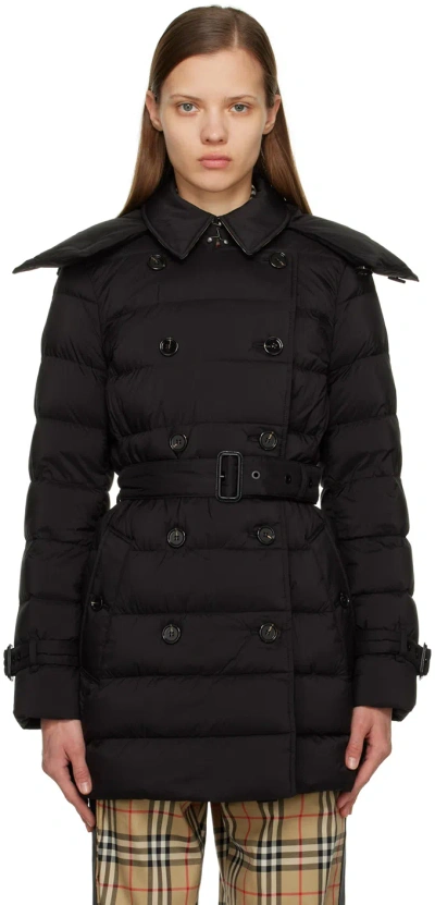 Burberry Black Quilted Puffer Down Coat