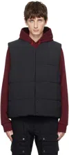 Burberry Black Quilted Puffer Vest In Black