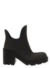 Burberry Marsh Rubber Ankle Rain Booties In Black
