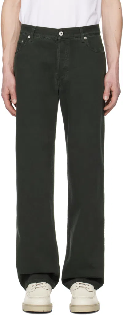 Burberry Black Regular-fit Jeans In Onyx