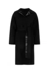 Burberry Mid-length Reversible Wool Car Coat In Black