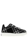 Burberry Check-patterned Low-top Sneakers In Blackwhite