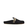 Burberry Strap Patterned Round Toe Rubber Sole Slip-on