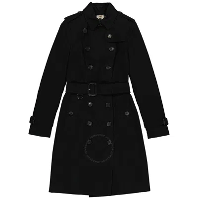 Burberry Black Sandringham Long Double-breasted Trench Coat