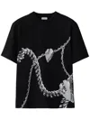 Burberry Shield Hardware Cotton T-shirt In Black