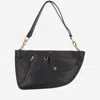 Burberry Black Shield Twin Shoulder Bag In Black