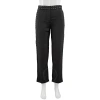Burberry Black Silk Satin Studded Tailored Trousers In Black