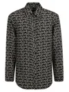 Burberry Long Sleeve Shirt With All-over Monogram Print