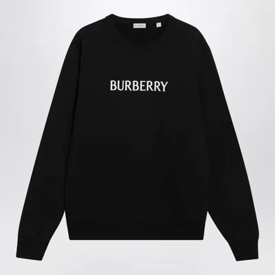 Burberry Black Slim Cotton Terry-effect Sweatshirt