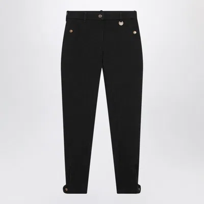 Burberry Black Slim Cottonstretch Jodhpur Trousers